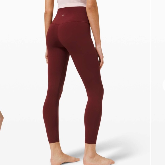 lululemon athletica Pants - Lululemon Align Pant 25" Red Merlot Leggings size 6